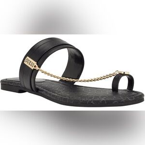 GUESS LOCKS CHAIN SANDAL - SIZE 8 - GENTLY WORN